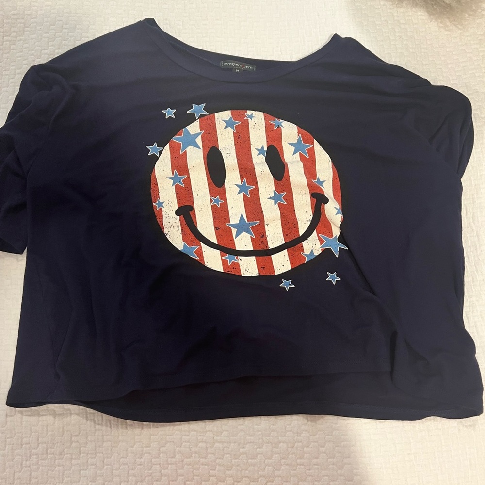 Cute forth of July cropped top from norstrooms